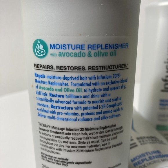 Infusium 23 Moisture Replenisher Leave In Treatment 3 Bottles DISCONTINUED Step3 - Picture 7 of 13